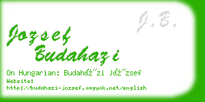 jozsef budahazi business card